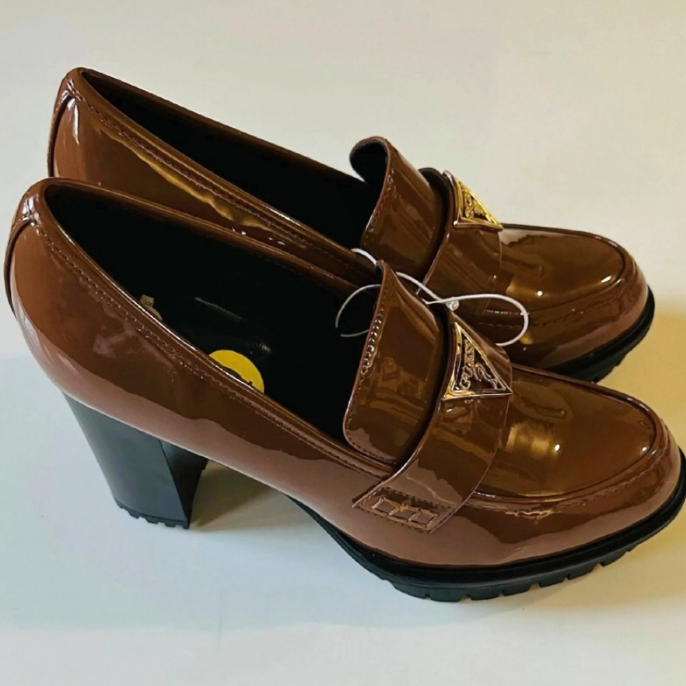 Guess cognac high heal shoe size 6.5